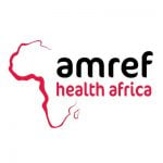 Amref Health Africa logo designed in a white background